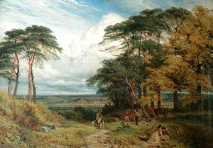 The Gypsys' Encampment Nottingham From Wilford Hill — Henry Thomas Dawson