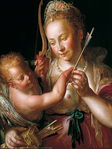 Venus And Cupid — Joachim Anthonisz Wtewael