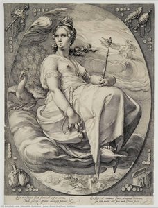 Juno (from The Four Deities) — Hendrik Goltzius