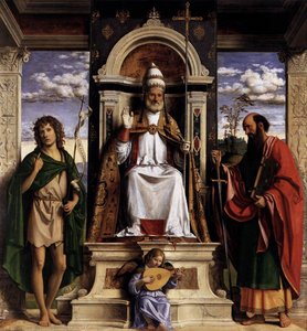 St Peter Enthroned With Saints — Giovanni Battista Cima Da Conegliano