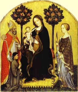 Gentile Da Fabriano - Virgin And Child With St. Nicholas And St. Catherine — Gentile Da Fabriano