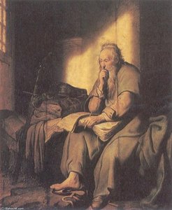 Svätý Pavol Vo Väzení — Rembrandt Van Rijn
