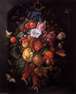 Festoon Of Fruit And Flowers — Jan Davidszoon De Heem