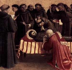 La Lamentación Sobre San Francisco (detalle) — Fra Angelico
