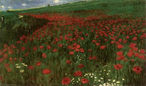 A Field Of Poppies — Pal Merse Szinyei
