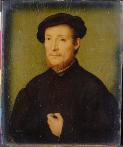 Portrait D'un Homme Avec La Main Sur La Poitrine — Corneille De Lyon