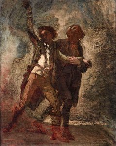 Engagerad Volontär Och Hans Far. — Thomas Couture