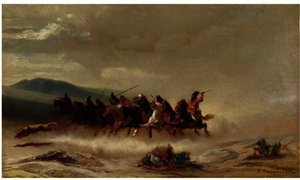 Lion Hunt (persia) — Alberto Pasini