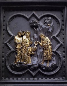 The Baptism Of The Multitude (panel Of The South Doors) — Andrea Pisano