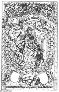 God The Father Enthroned — Michael Wolgemut