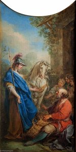Jerusalém Entrega Erminia Com Os Pastores — Charles André Van Loo
