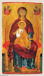 Mother Of God Enthroned — Andreas Ritzos