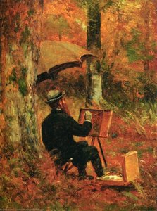 An Artist At His Easel — Thomas Worthington Whittredge