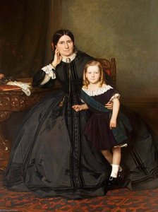 Eliza Crawshay, Née Yeates, With Her Son Edwin — Felix Stone Moscheles