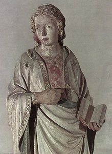 Virgin Annunciate (detail) — Nino Pisano