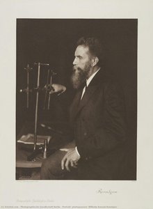 Portrait, Photogravure, Wilhelm Konrad Roentgen — Photographische Gesellschaft Berlin