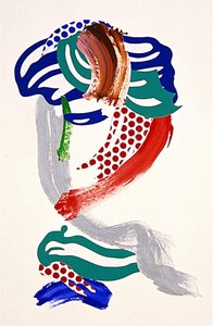 Brushstroke Head - Untitled (1986) — Roy Lichtenstein