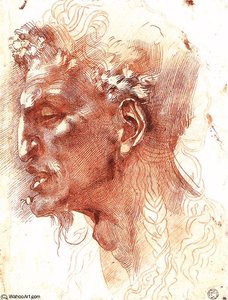 - Satyr's Head — Michelangelo Buonarroti