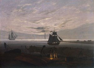 Evening On The Baltic Sea — Caspar David Friedrich
