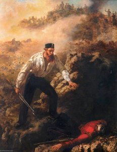 Corporal Robert Shields Winning His Vc At Sebastopol, 1855 — Chevalier Louis William Desanges