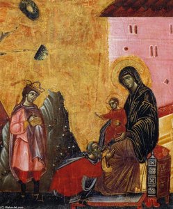 Adoration Of The Magi (detail) — Guido Da Siena