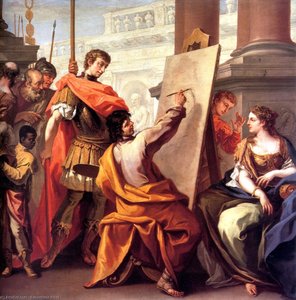 Apelles Making A Portrait Of Pancaspe — Sebastiano Ricci