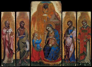 Annunciation With Saints — Lorenzo Veneziano
