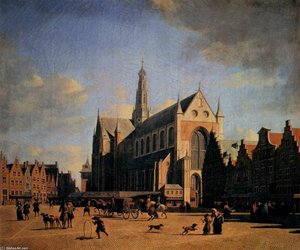 The Great Market In Haarlem — Gerrit Adriaenszoon Berckheyde