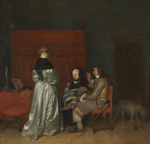 Gallant Conversation, Known As — Gerard Ter Borch