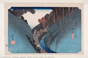 Okabe: Utsu Mountain — Hiroshige I, Utagawa & Kiemon