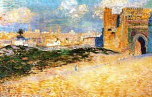 Mansour-el-hay Gate, Meknes (also Known As La Porte De Mansour El Hã Lj [mã©quinez]) — Theo Van Rysselberghe