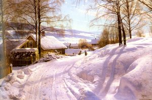 On The Snowy Path — Peder Mørk Mønsted