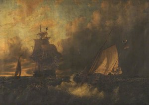Lodě Na Moři — Edward William Cooke