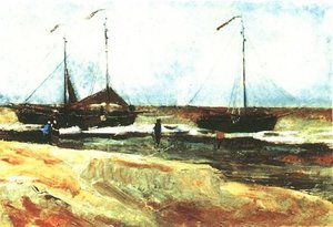 Praia Em Scheveningen Em Tempo Calmo — Vincent Willem Van Gogh