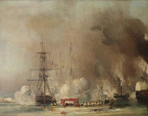 The Departure From Tréport Of Queen Victoria, 7 September 1843 — Eugène Louis Gabriel Isabey