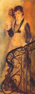 Woman On A Staircase — Pierre-auguste Renoir
