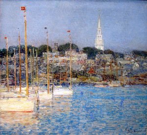 Kat Katzenboote, Newport — Frederick Childe Hassam