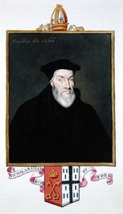 Portrait Of Nicholas Heath Archbishop Of York From 'memoirs Of The Court Of Queen Elizab — Sarah Countess Of Essex