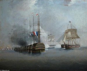 The Battle Of The Nile - — Thomas Whitcombe