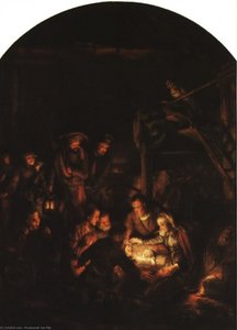 Adoration Of The Shepherds 1 — Rembrandt Van Rijn