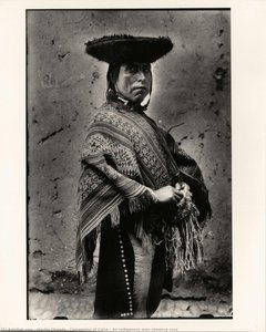 Campesino Of Calca / An Indigenous Man Chewing Coca — Martín Chambi