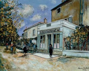 Restaurant Bibet At Saint Bernard, Ain — Maurice Utrillo