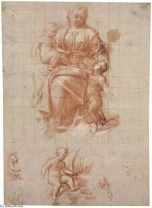 The Madonna And Child With The Infant Baptist — Bernardino Gatti