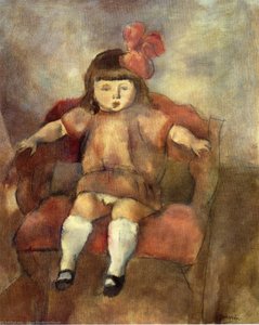 Little Gifl On An Armchair — Julius Mordecai Pincas