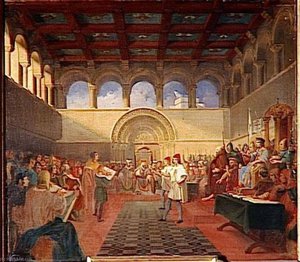 Godefroy De Bouillon Tient Les Premieres Assises Du Royaume De Jerusalem.janvier 1100 — Jules Jollivet