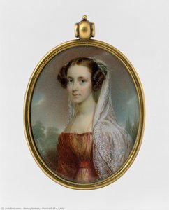 Portrait Of A Lady — Henry Inman
