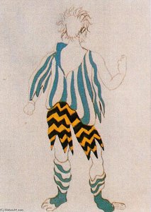 Kostuumontwerp Voor Ballet “tricorne” — Pablo Picasso