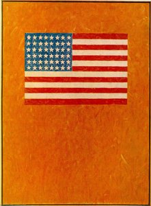 Flag On Orange Field — Jasper Johns