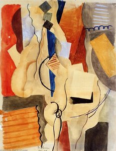Smoking In The Shelter — Roger De La Fresnaye