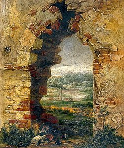 Thorpe River, Norwich (view Through An Arch Of Whitlingham Church) — Alfred Priest